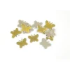 Confettis De Table Miroir Papillon Or X20