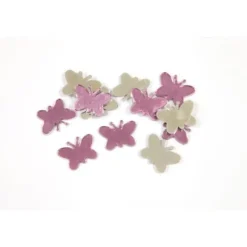 Confettis De Table Miroir Papillon Rose X20