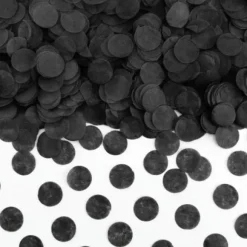 Confettis De Table Pas Cher Rond Noir X 15Gr
