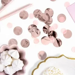 Confettis De Table Rond Rose Gold