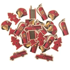 Confettis De Table Theme Pompier