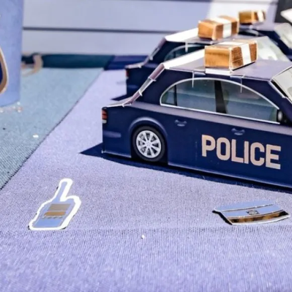 Confettis De Table Theme Police