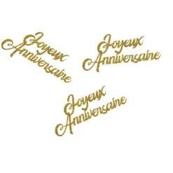 Confettis Paillettes Joyeux Anniversaire X30Pcs