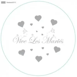 Confettis Vive Les Mari S Argent