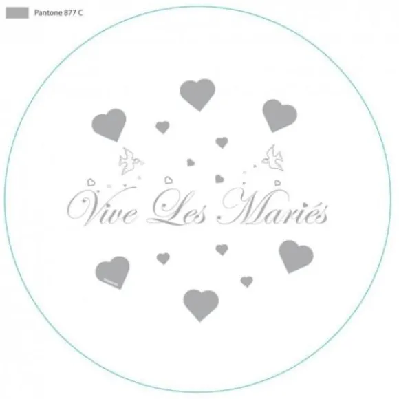 Confettis Vive Les Mari S Argent