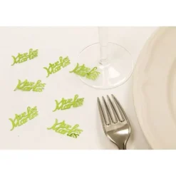 Confettis Vive Les Mari S Vert Anis
