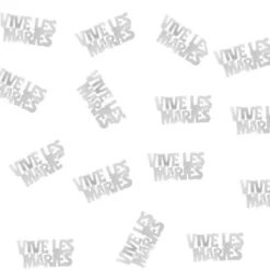 Confettis Vive Les Mari S Blanc