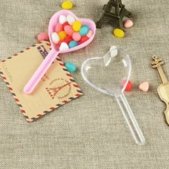 Contenant Baguettes Magique Pas Cher Coeur Rose