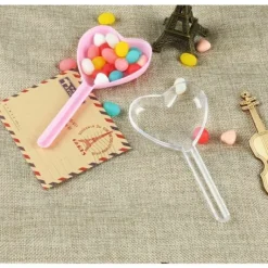 Contenant Baguettes Magique Pas Cher Coeur Transparent