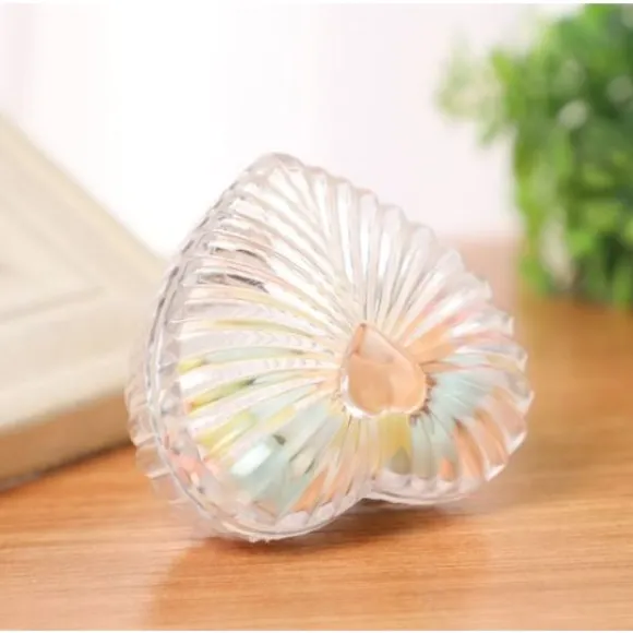 Contenant Drag E Coeur 3D Stri Transparent En Plexi