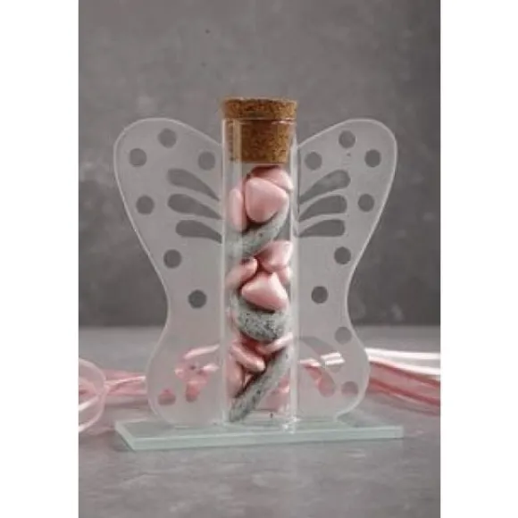 Contenant Drag Es En Verre Eprouvette Papillon