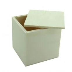 Contenant Dragees Cube En Bois