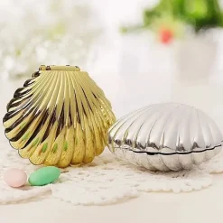 Contenant Dragees Pas Cher Coquillage Or