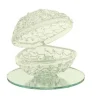 Coquillage Dragees En Verre Socle Miroir