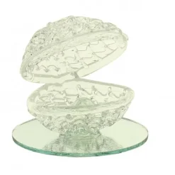Coquillage Dragees En Verre Socle Miroir