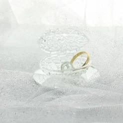 Coquillage Dragees En Verre Socle Miroir