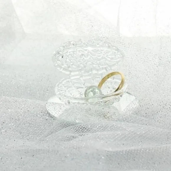 Coquillage Dragees En Verre Socle Miroir