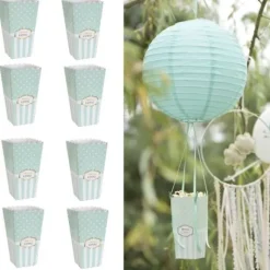 Cornet A Dragees Baby Shower Vert