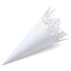 Cornet A Dragees Papillon X 10 Pi Ces