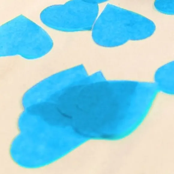 Cotillons Coeur Bleu Ciel X 80 Gr