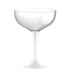 Coupe Champagne Jetable En Plastique Blanc X 20 Pi Ces