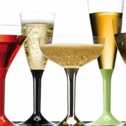 Coupe Champagne Or Chrome En Plastique Rigide X 20 Pi Ces