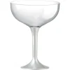 Coupe Champagne Plastique Nacr Blanc X 20 Pi Ces