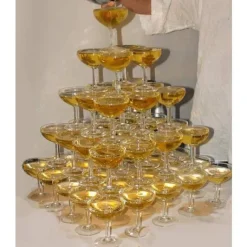 Coupe Champagne Plastique Nacr Blanc X 20 Pi Ces