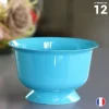 Coupe Dessert Plastique R Utilisable Turquoise X 12 Pi Ces