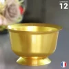 Coupe Dessert Plastique R Utilisable Or X 12 Pi Ces