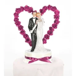 Couple De Mari S Avec Coeur Fuchsia