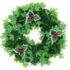 Couronne De Noel Avec 3 Baies De Houx