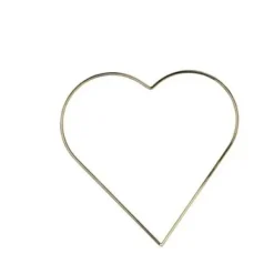 Couronne En Forme De Coeur Or A Suspendre 30 Cm