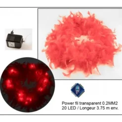 Couronne Plume Avec 20 Led