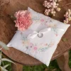 Coussin Porte Alliance Fleuri