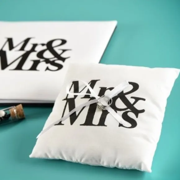 Coussin Porte Alliance Mr Mrs
