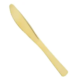 Couteau Or Plastique Inox X 30 Pi Ces