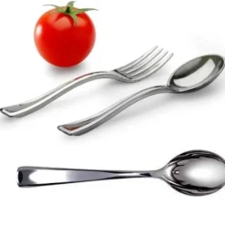 Cuill Re Argent Plastique Inox X 50 Pi Ces