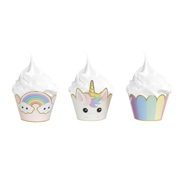 Cupcake Wrappers Baby Licorne X6Pcs