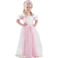 D Guisement Enfant 3/4 Ans Princesse Rose