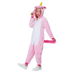 D Guisement Enfant Kigurimi Licorne Rose 5/6 Ans