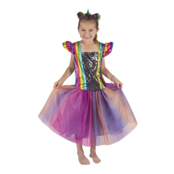 D Guisement Enfant Licorne Arc En Ciel 5/6 Ans