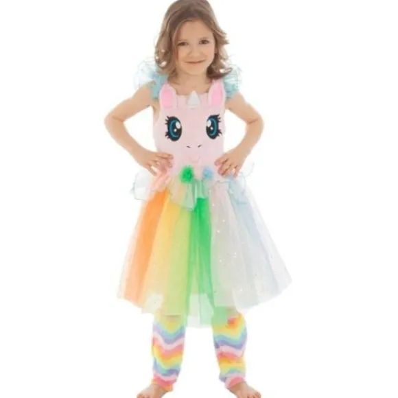 D Guisement Enfant Licorne Arc En Ciel 4/6 Ans