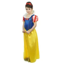 D Guisement Enfant Princesse Jaune Et Bleu 5/6 Ans