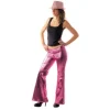 D Guisement Femme Pantalon Disco Rose Gold