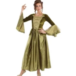 D Guisement Femme Princesse Royal Vert Taille S