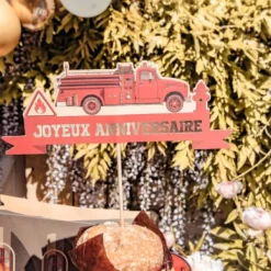 Deco Gateau Pompier Joyeux Anniversaire