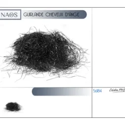 Decoration De Noel Cheveux D'Ange Noir