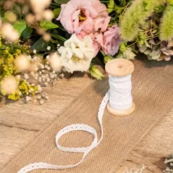 Dentelle Blanche Pas Cher En Bobine 10Mm X 5 M Tres