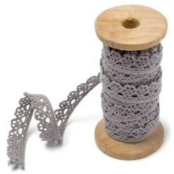 Dentelle Grise Pas Cher En Bobine 10Mm X 5 M Tres